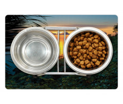 Sunrise on Ocean Seaside Pet Mat