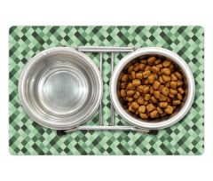 Green Hues Argyle Pet Mat