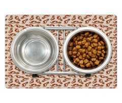 Warm Cultural Symbols Pet Mat