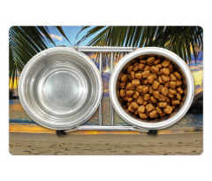 Exotic Beach Photo Pet Mat