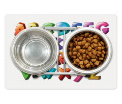 Gradient Colors Graffiti Pet Mat