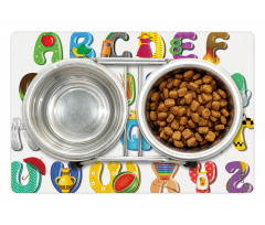 Happy Educational Letters Pet Mat