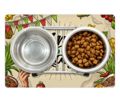 Mexican Food Drink Pet Mat