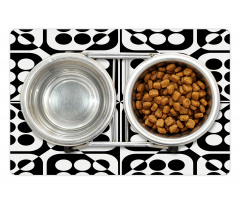 Monotone Squares and Dots Pet Mat