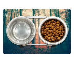 Autumn Forest Woodland Pet Mat