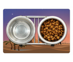 Caravan Camels Desert Scene Pet Mat