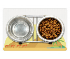 Caravan of Camels Marching Pet Mat