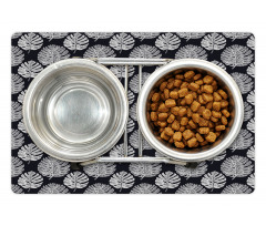 Modernistic Leaves Art Pet Mat