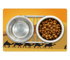 Camel Caravan Sahara Desert Pet Mat