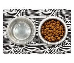 Wild Zebra Lines Pet Mat