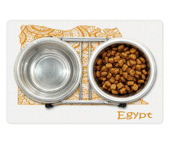 Egypt Map Flower Pet Mat