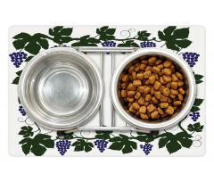 Grape Leaves Frame Graphic Pet Mat