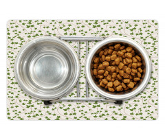 Colorful Grape Leaves Graphic Pet Mat