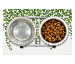 Garden Theme Grape Leaves Pet Mat