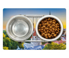 Estonia Historic Town Sunset Pet Mat