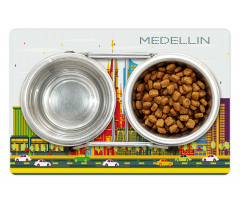 Graphic Image Medellin City Pet Mat