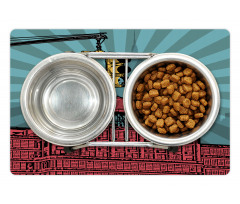 Graphical Manhattan City Pet Mat