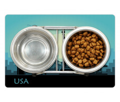 USA Skyscrapers City Skyline Pet Mat