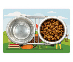 Farmer Selling Products Pet Mat