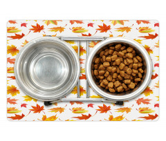 Fallen Maple Leaves Pattern Pet Mat