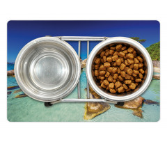 Beach and Clear Ocean Pet Mat