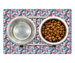 Ethnic Quatrefoil Pet Mat