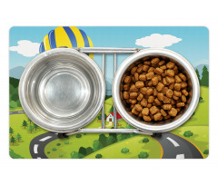 Cartoon Style Sky Pet Mat