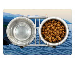 Sailboat on Water Outdoor Pet Mat