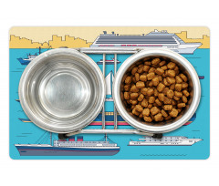 Ships Yacht Ferry Pet Mat