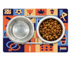 Squares Culture Items Pet Mat