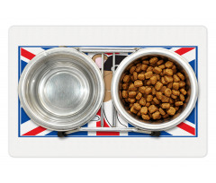 British Flag Illustration Pet Mat