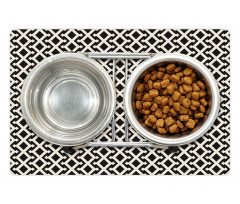 Ethnic Style Rhombuses Pet Mat