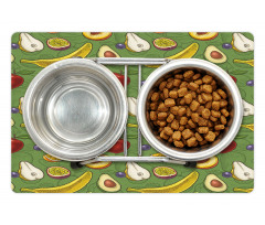 Avocado Apples Banana Lime Pet Mat