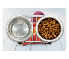 Tasty Food in Bucket Photo Pet Mat