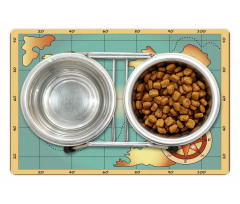 Treasure Compass Pet Mat