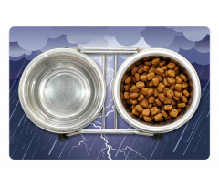 Thunderstorm Dark Clouds Pet Mat