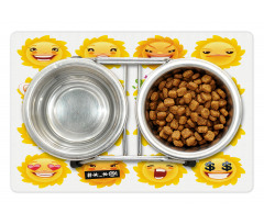 Smile Surprise Angry Mood Pet Mat
