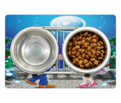 Romantic Manga Couple Pet Mat