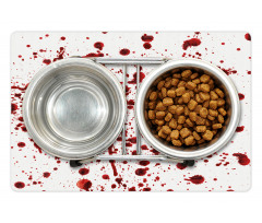 Splashes of Blood Scary Pet Mat