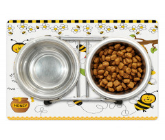 Bees Daisies Chamomile Pet Mat