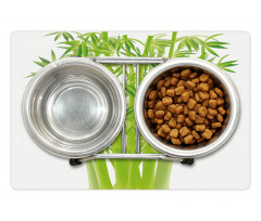 Bamboo Stems with Leaves Pet Mat