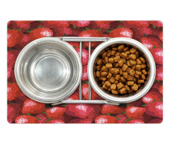 Strawberries Ripe Fruits Pet Mat