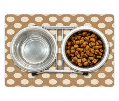 Big Polka Dots Grungy Old Pet Mat