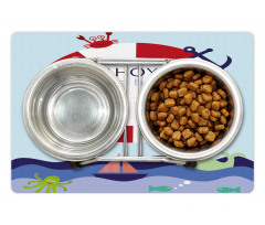 It's a Boy Maritime Pet Mat