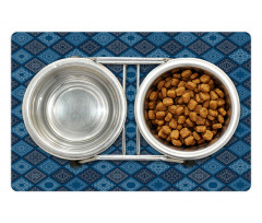 Detailed Squares Pet Mat