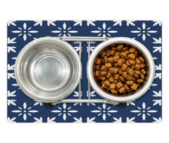 Modern Flower Petals Pet Mat