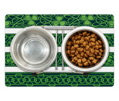 Shamrock Borders Art Pet Mat