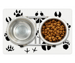 Wildlife Animal Footprints Pet Mat