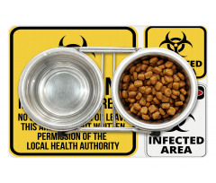 Danger Quarantine Pet Mat