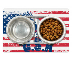 American Flag Pet Mat